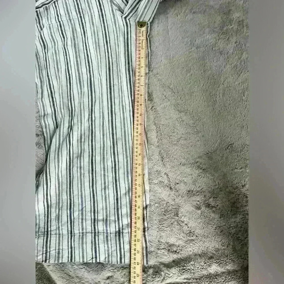 Sonoma Belted Jumpsuit Linen Blend Sz M. Cropped Wide Leg VNeck Sleeveless NWT - Picture 11 of 15